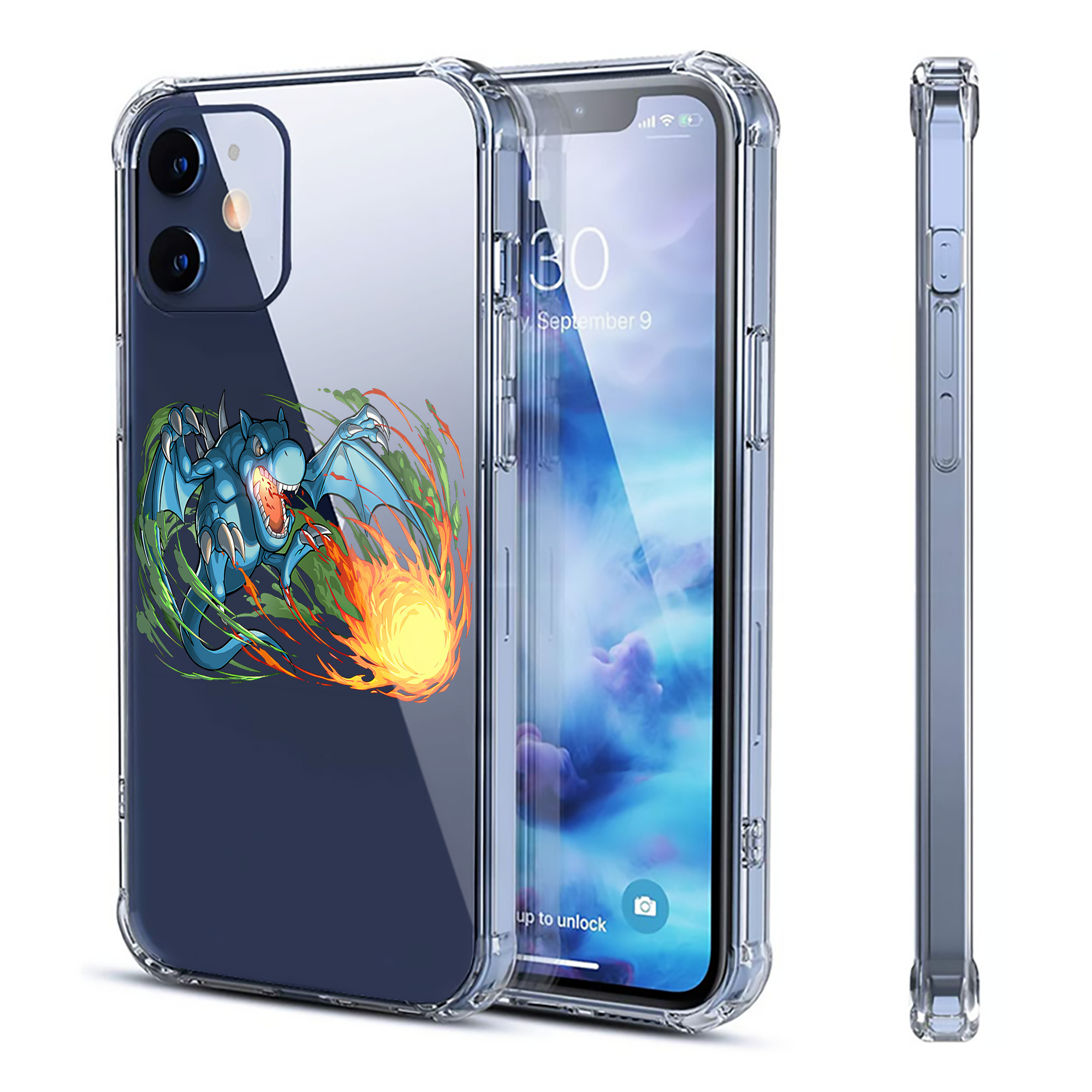 （画像用） 遊☆戯☆王 Yu-Gi-Oh! 【iPhone 12シリーズ対応】透明スマホケース（クリアソフトケース）